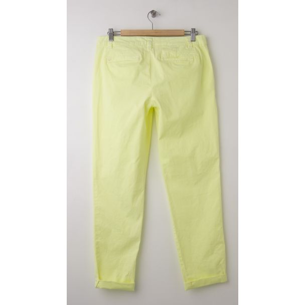 NEW Gap Neon Broken-In Straight Khaki Pants in Bright Lemon Meringue