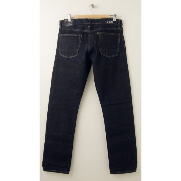 NEW Gap Men's 1969 Straight Red Line Selvage Jeans in Resin Rinse
