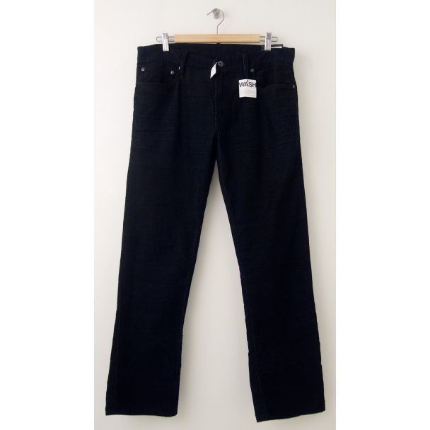 NEW Gap 1969 Straight Fit Five-Pocket Cords in Black Men's 34 x 30
