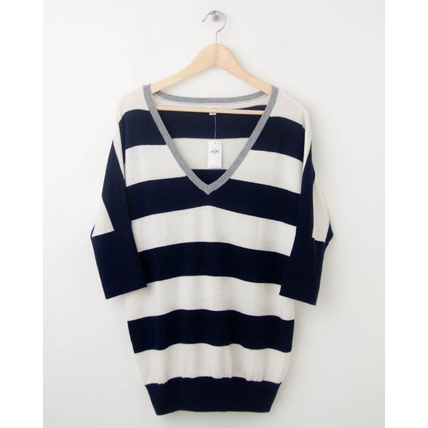 NEW Gap Striped Dolman-Sleeve Sweater in Navy Uniform