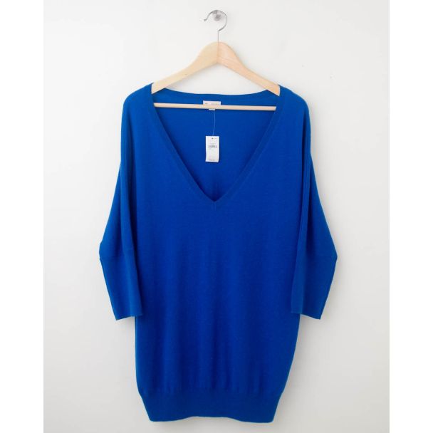 NEW Gap Solid Dolman-Sleeve Sweater in Blue Streak