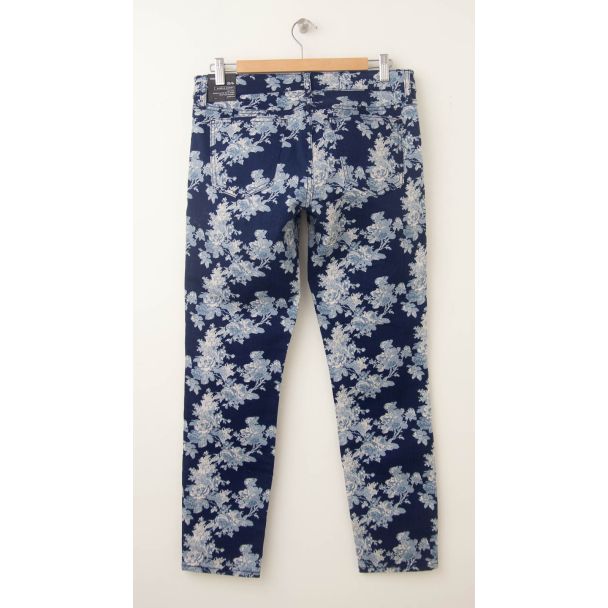 NEW Gap 1969 Always Skinny Skimmer Jeans in Blue Floral (back)