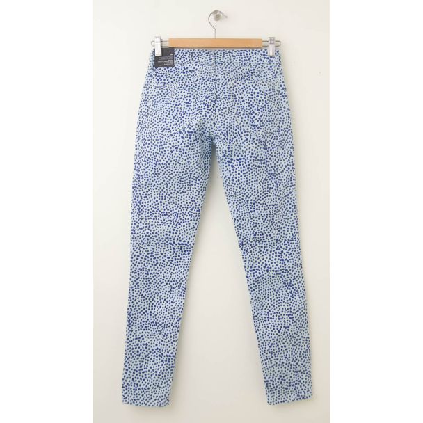 NEW Gap 1969 Printed Legging Skimmer Jeans in Blue Dot (back)