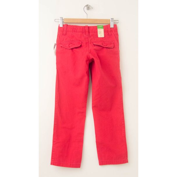 NEW GapKids Boy's Spring Straight Chino Pants in Coral
