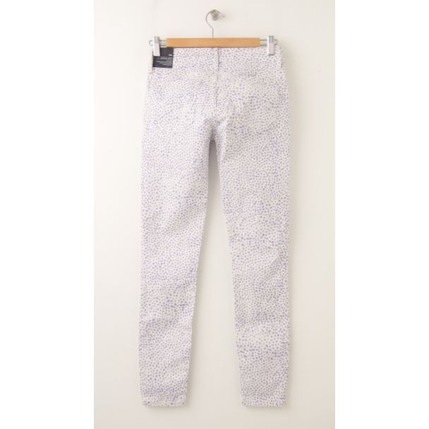 NEW Gap 1969 Printed Legging Skimmer Jeans in Purple Dot (back)