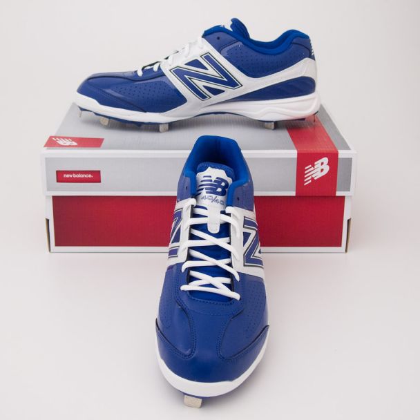 New Balance 4040 Low Cut Baseball Cleats MB4040DB Blue with White