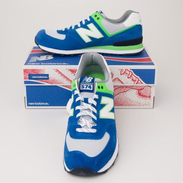 New Balance Men's Yacht Club 574 Classics Running Shoes ML574YCB Teal