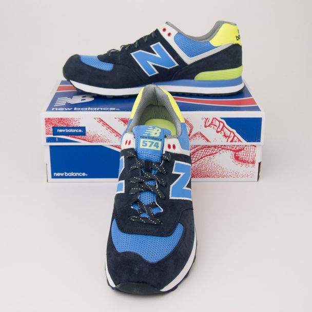 New Balance Men's Yacht Club 574 Classics Running Shoes ML574YCN Black