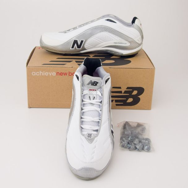 New Balance 991 Low Cut Football Cleats MF991LW White with Silver
