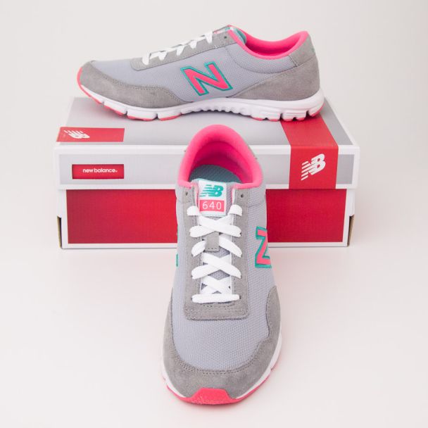 New Balance Women's 640 Classics Running Shoes in Grey WL640NB