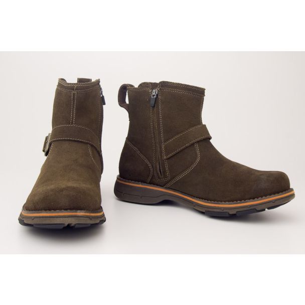 Dunham by New Balance Men's Rufus Mid Zip Boot DAC04FO in Fossil 