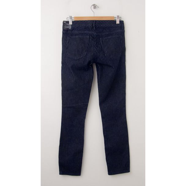 NEW Gap 1969 Always Skinny 29" Ankle Jeans in Stripe (back)