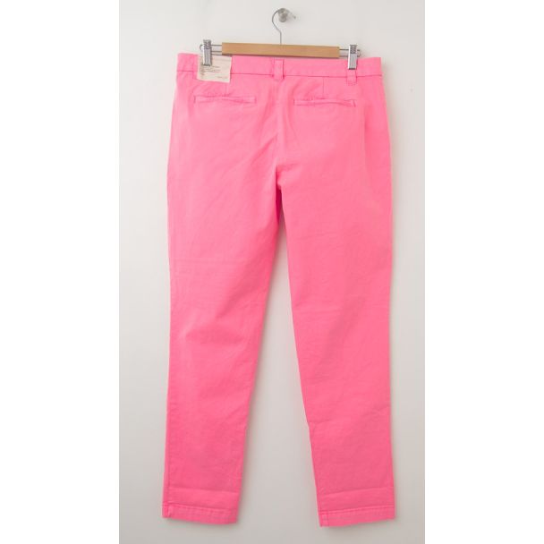 NEW Gap Neon Dye Broken-In Straight Khaki Pants in Diva Pink