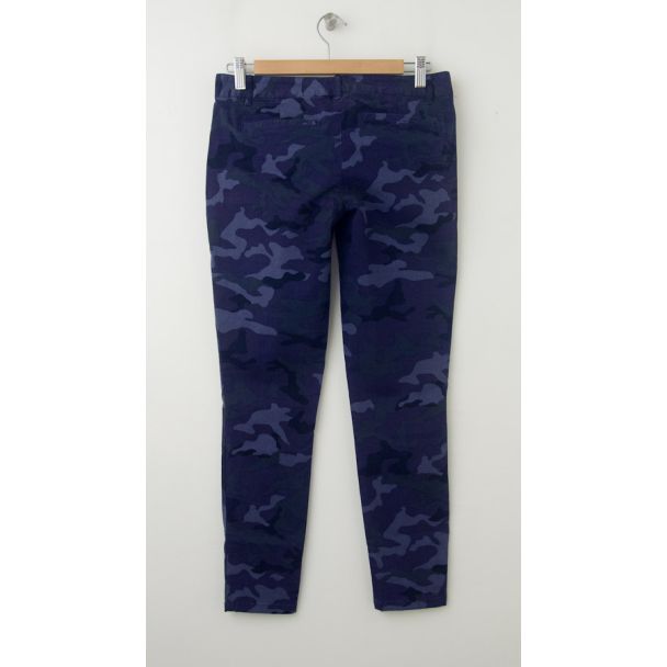 NEW Gap Skinny Mini Skimmer Khaki Pants in Blue Camo