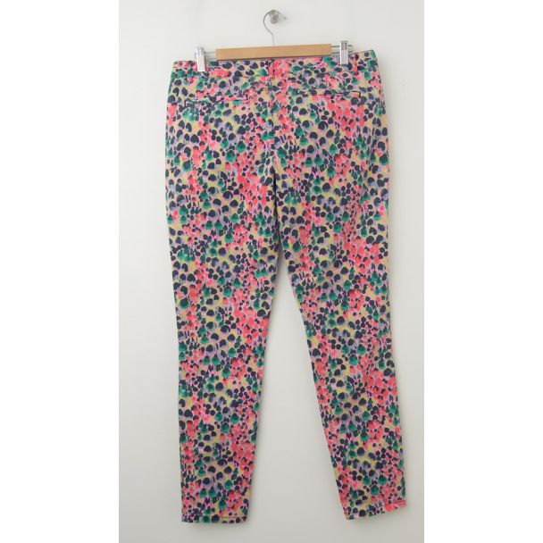 NEW Gap Skinny Mini Skimmer Khaki Pants in Floral Print 