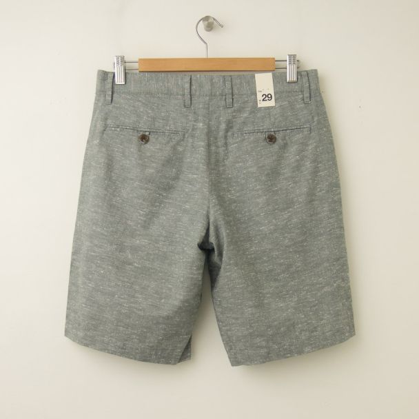 NEW Gap Slub Flat Front 10" Short in Mill Grey  (back)