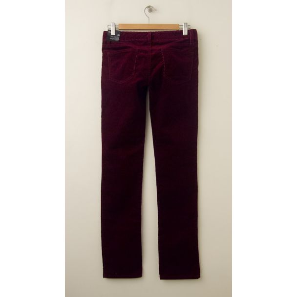 NEW Gap 1969 Real Straight Cords Corduroy Pants in Ruby Wine (back)
