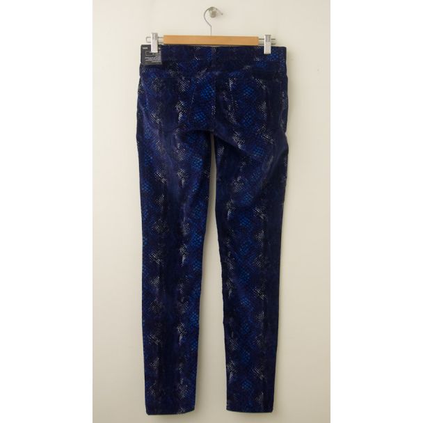 NEW Gap 1969 Snake Print Legging Jean Cords Corduroy Pants in Blue (back)
