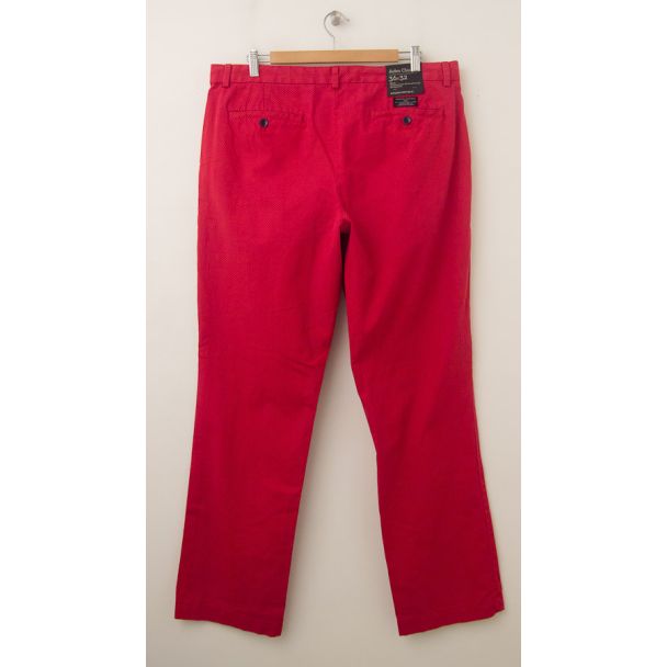 NEW Banana Republic Aiden Slim-Fit Printed Chino Pants in Redwood (back)