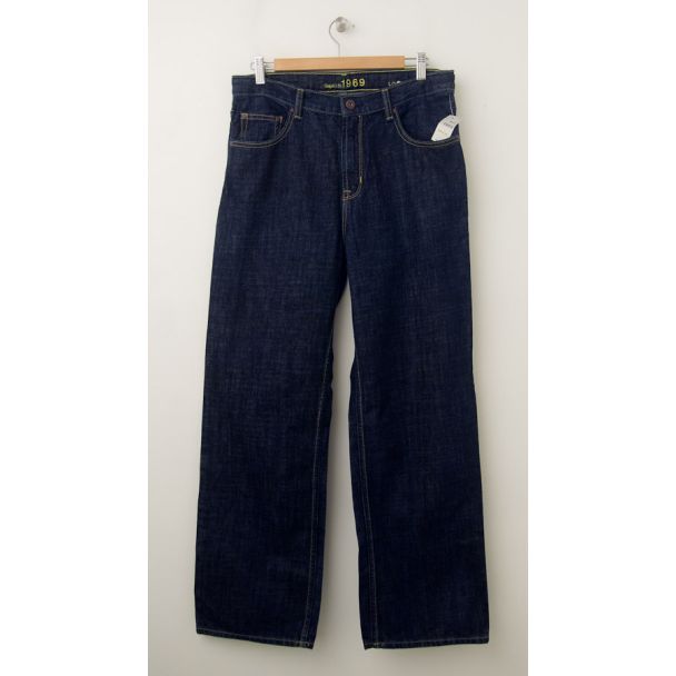 NEW GapKids Boy's 1969 Loose Fit Jeans in Dark Rinse