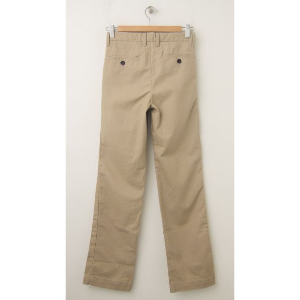GapKids Boy's GapShield Easy Fit Pleated Pant in Cargo Khaki (back)