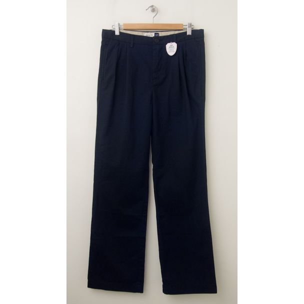 GapKids Boy's GapShield Easy Fit Pleated Pant in True Navy