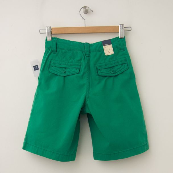 NEW GapKids Boy's Flat Front Shorts in Gumdrop (back)