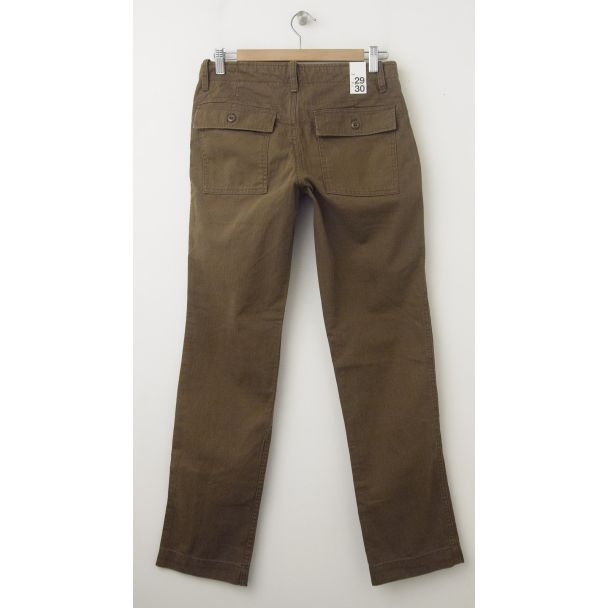 NEW Gap Slim Fit Herringbone Fatigue Pants in Modern Bronze (back)