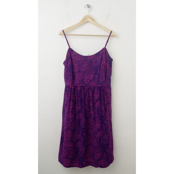 NEW Gap Printed Linda Spaghetti Strap Dress in Animal Print
