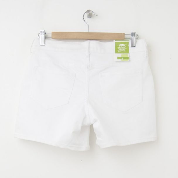 NEW Old Navy The Sweetheart 5" Denim Shorts in Bright White