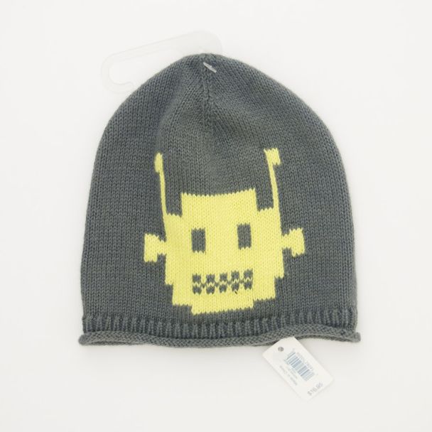 NEW babyGap Intarsia Robot Hat in Shadow