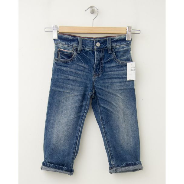 NEW babyGap Toddler Boy 1969 Faux Selvedge Original Fit Jeans in Medium Indigo