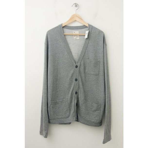 NEW Gap Heavy Jersey Cardigan Sweater in Grey