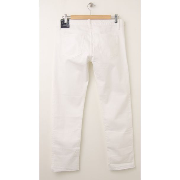 NEW Gap 1969 Raw-Edge Real Straight Skimmer Jeans in White