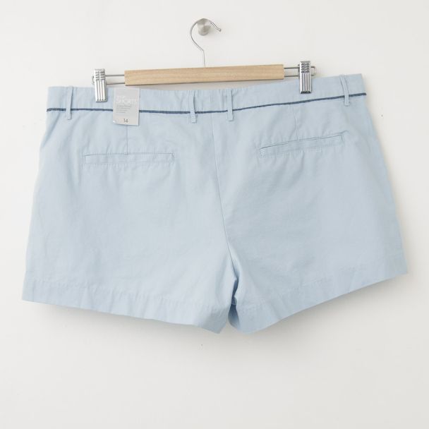 NEW Gap Sunkissed Piped Khaki Short Shorts in Rain Blue 