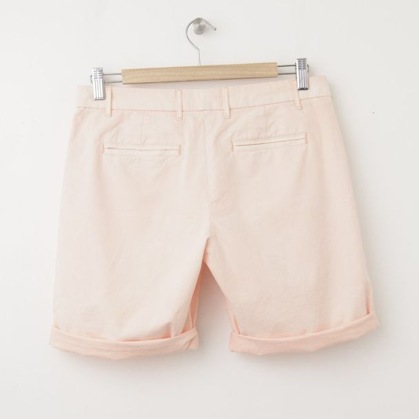 NEW Gap Boyfriend Roll-Up Bermuda Shorts in Peach Sorbet