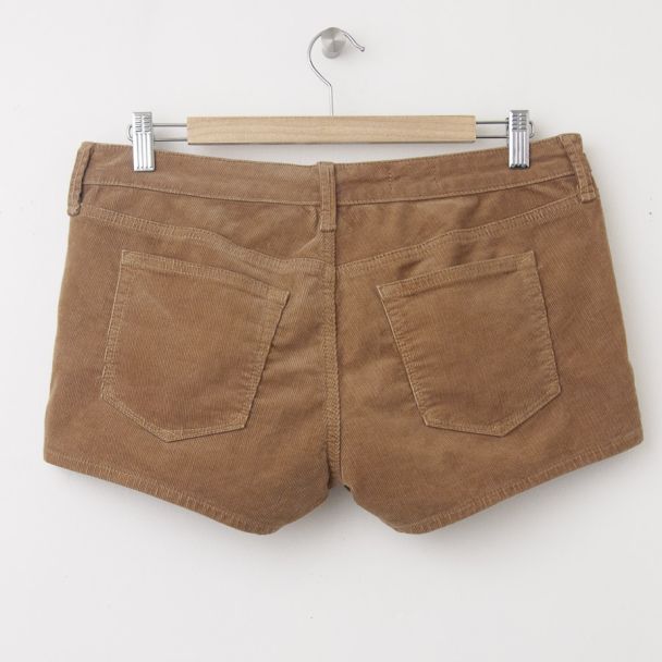 NEW Gap 1969 Clean Hem Maddie Cord Shorts in Pretzel