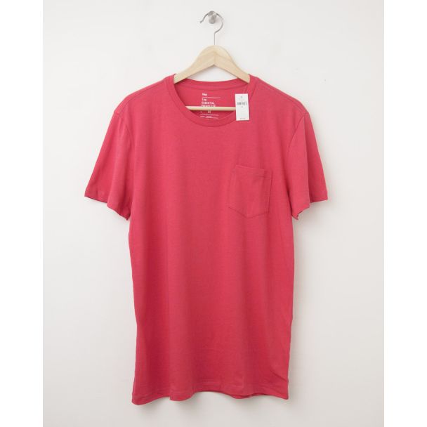 NEW Gap The Essential Pocket Tee T-Shirt in Watermelon
