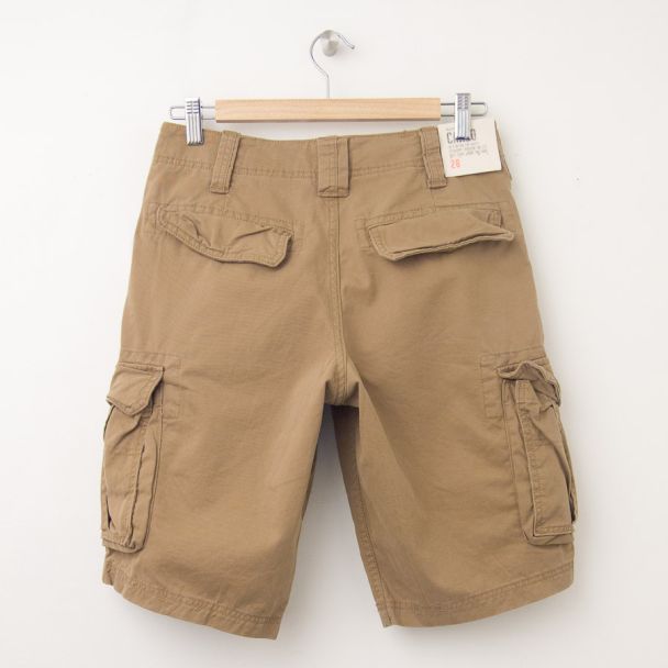 NEW Gap Basic Cargo Shorts in Cream Caramel (back)