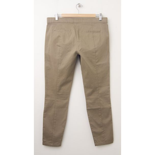 NEW Gap Piped Super Skinny Skimmer Pants in Oak Tree (back)