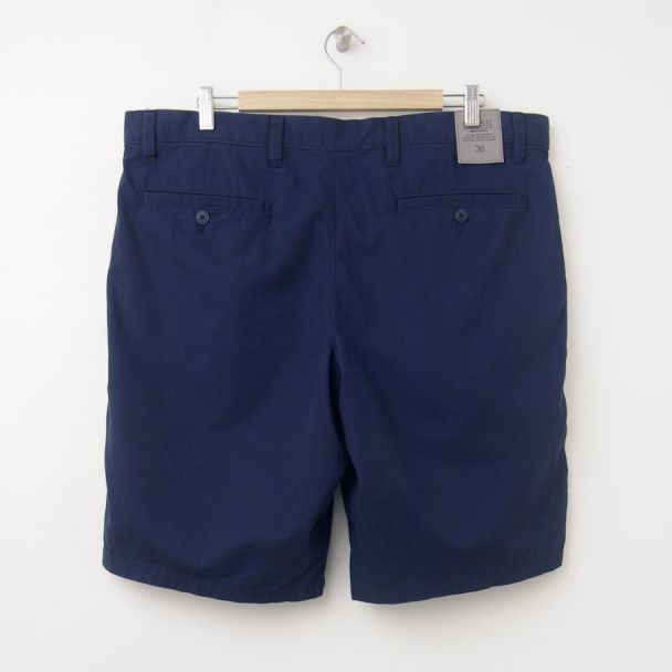 NEW Gap Classic 11" Flat Front Shorts in Military Blue (back)