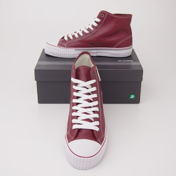 PF Flyers Center Hi Leather Archival Reissue Hi-Top Sneakers PM09CH3L in Red