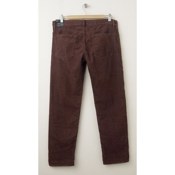 Gap 1969 Sexy Boyfriend Cords Corduroy Pants in Maroon (back)
