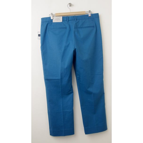NEW Gap Tailored Crop Pants in Mascot Blue (back)