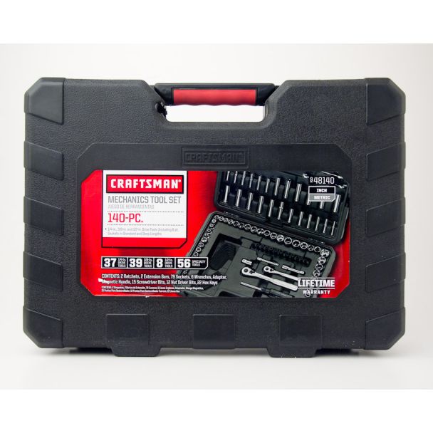 Craftsman Mechanics Tool Set 140-PC Inch/Metric 9-48140