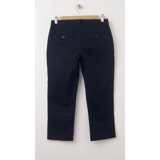 NEW GapKids Girl's Uniform Stretch Capri Pants in Deep True Navy