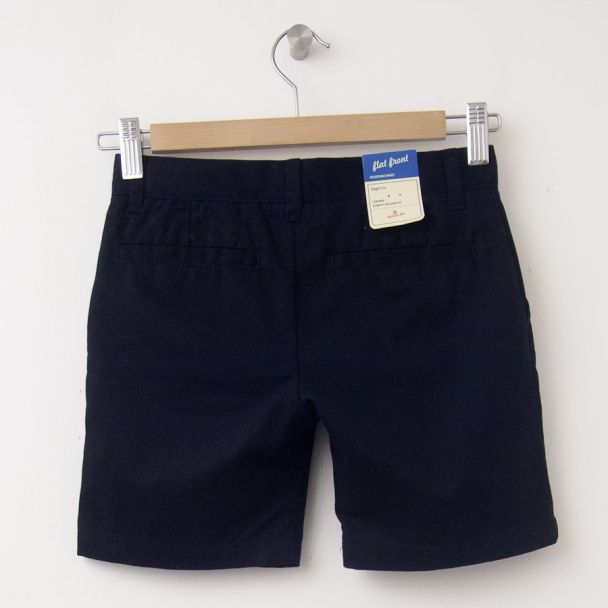 NEW GapKids Girl's GapShield Uniform Flat Front Shorts (6") in Deep True Navy
