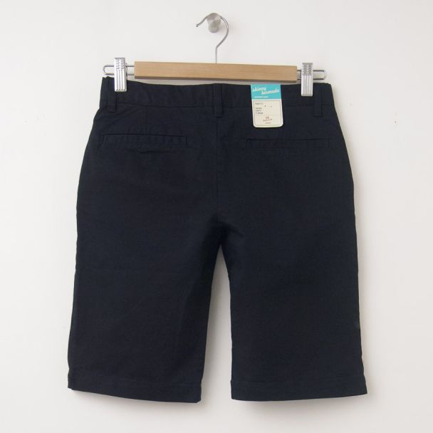 NEW GapKids Girl's Uniform Skinny Stretch Bermuda Shorts (8") in Deep True Navy