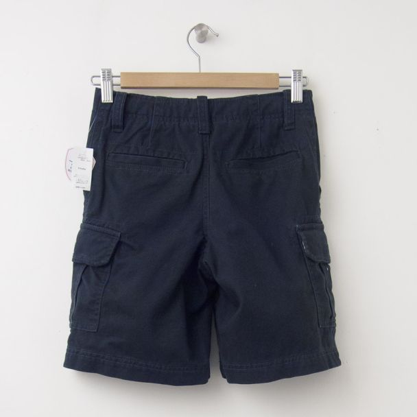 GapKids Boy's GapShield Uniform Cargo Shorts in True Navy (back)