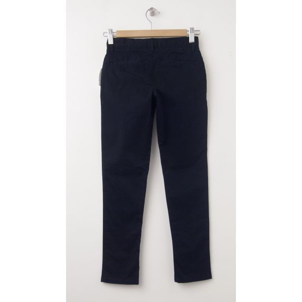 NEW GapKids Girl's Uniform Stretch Skinny Khaki Pants in Deep True Navy (back)
